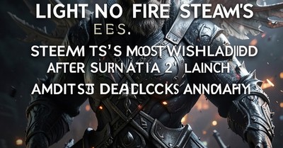 Light No Fire Tops Steam's Most Wishlisted After Subnautica 2's Launch, Amidst Deadlock's Anomaly