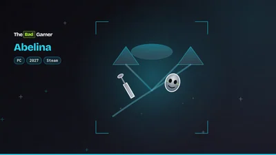 Abelina surreal platformer illustration showing garden tools and mask on a branching path representing the game's afterlife…