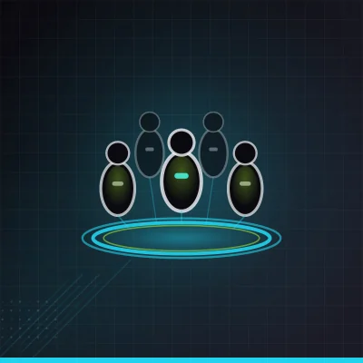 Blue N.O.V.A.'s Ring system showing a cooperative halo linking players with unlimited ammo bonuses