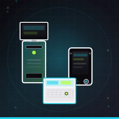 A desktop computer and handheld device beside a calendar marked fall 2027, representing Project Evergreen's PC and Steam Deck…