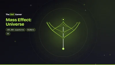 Branching timeline diagram illustrating parallel universes from Mass Effect: Universe's choice system