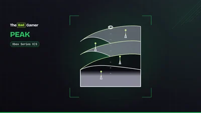 Climbing rope and spikes on a mountain with four biome layers, illustrating PEAK's Xbox launch with crossplay
