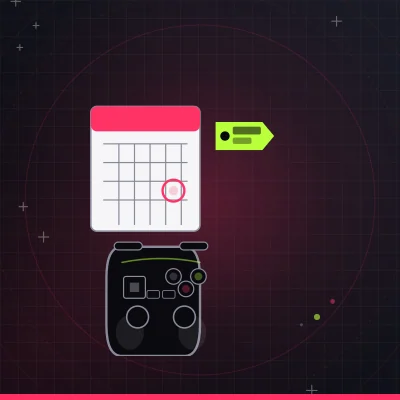Controller next to calendar and price tag representing Persona 3 Reload Switch 2 deal