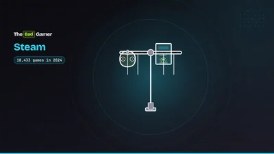 Balance scale with game controller and AI document representing Steam AI disclosure debate